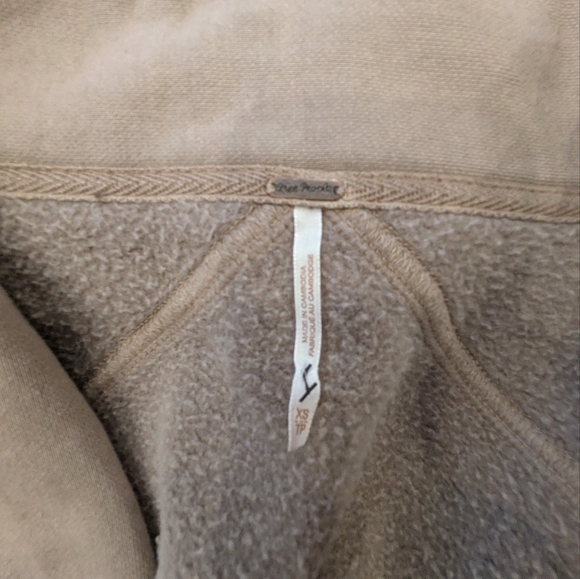 Free People Oversized Tan/Brown Jordan Jacket Size Xs - Picture 5 of 6